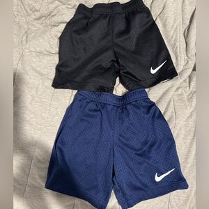 Nike Kids' Black and Navy Shorts Set